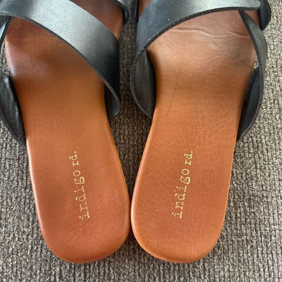 Indigo Rd. Black Sandals Size 7 Simple Classic - Picture 4 of 7